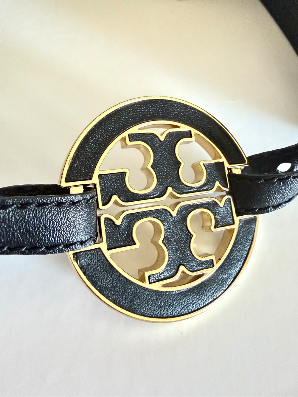 NWOT! Tory Burch Black Elastic Belt, Size S - Picture 2 of 5